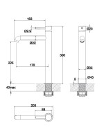 Смеситель для раковины WHITECROSS Y Y1212CPB брашированная медь