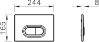Комплект VitrA Zentrum L-box 9012B003-7206 подвесной унитаз безободковый, с микролифтом + инсталляция + кнопка
