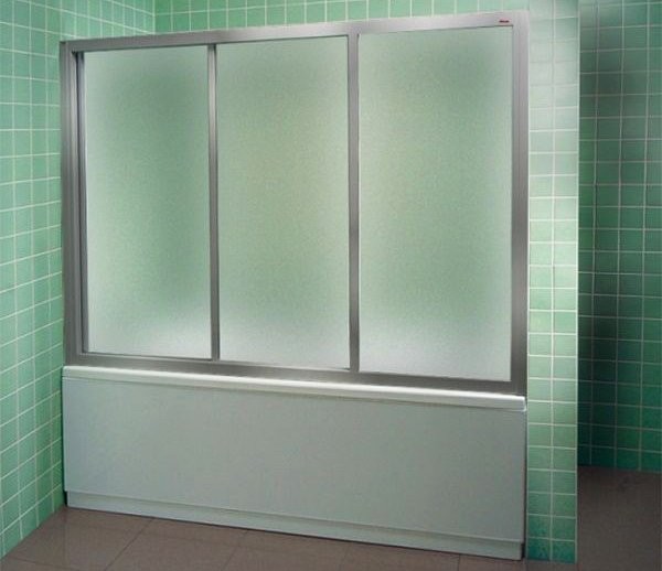 Шторка на ванну Ravak Supernova AVDP3-170 Grape, профиль сатин