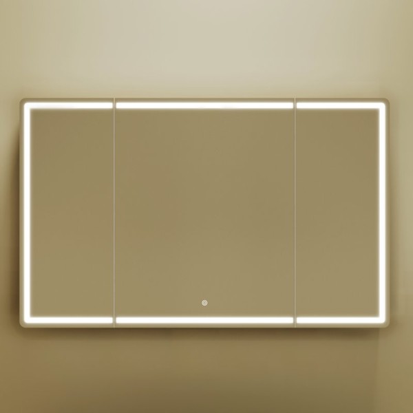 Зеркало-шкаф Sancos Mirror 120, с подсветкой, дуб чарльстон