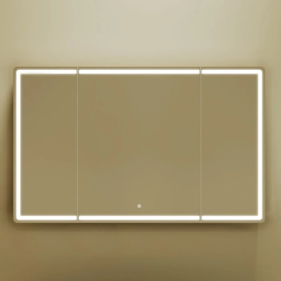 Зеркало-шкаф Sancos Mirror 120, с подсветкой, дуб чарльстон