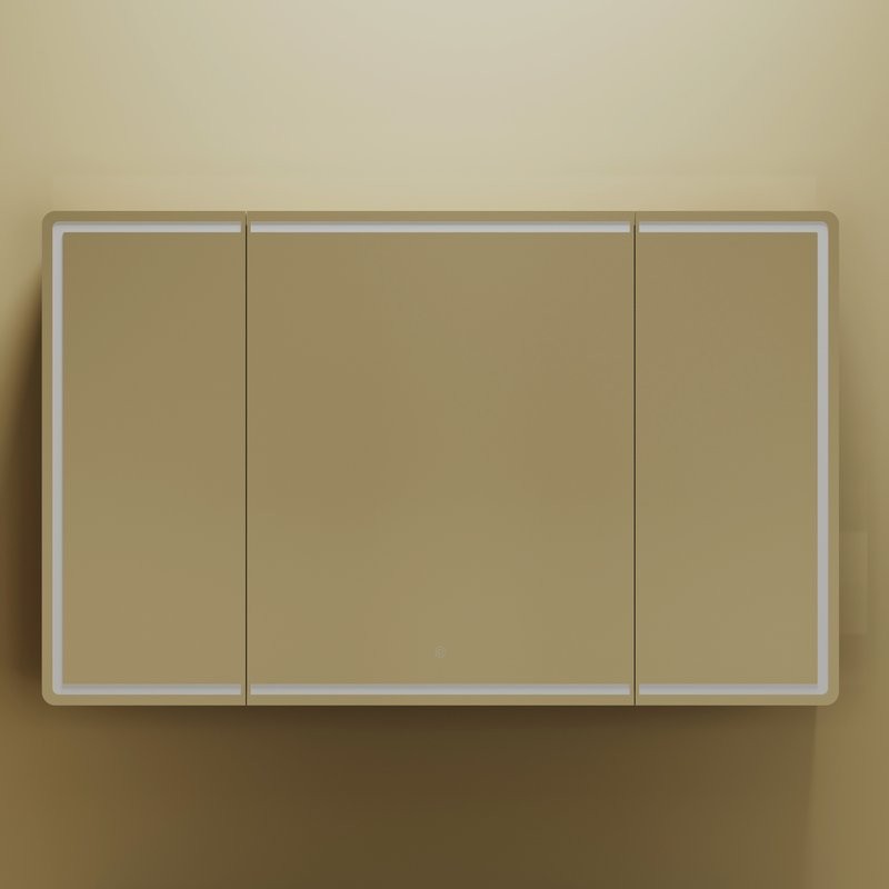Зеркало-шкаф Sancos Mirror 120, с подсветкой, дуб чарльстон