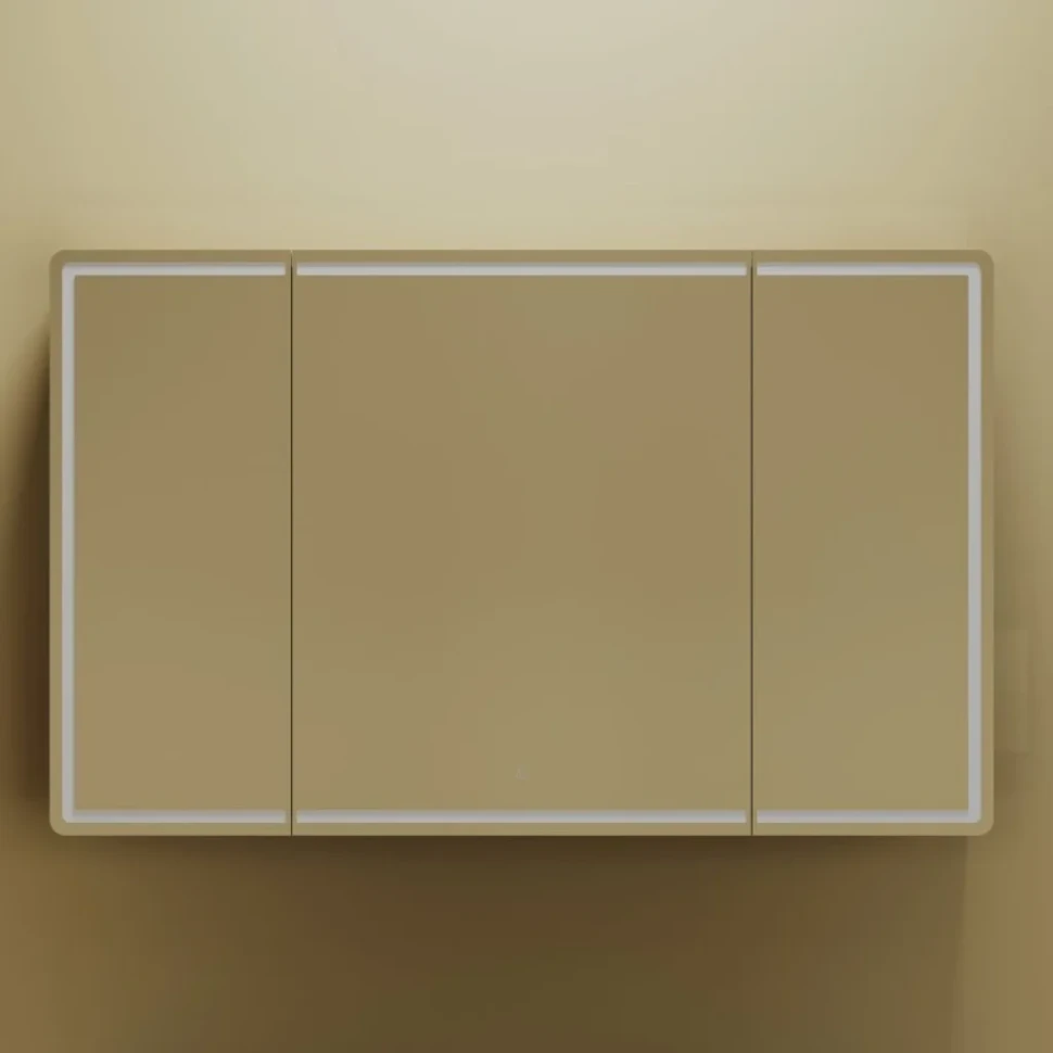 Зеркало-шкаф Sancos Mirror 120, с подсветкой, дуб чарльстон
