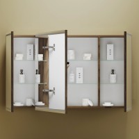 Зеркало-шкаф Sancos Mirror 120, с подсветкой, дуб чарльстон