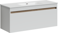 Тумба под раковину Sancos Smart 119 см белый глянец