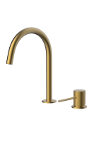 Смеситель для раковины AltroBagno Биланча 010903BG матовое золото