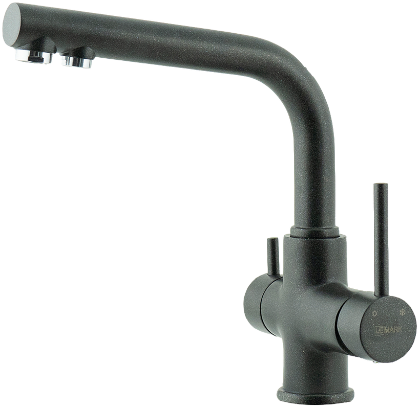 Комплект Мойка Lemark Hanka 450 9910007 антрацит + Смеситель Comfort LM3061PAN антрацит