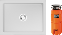 Комплект Мойка Omoikiri Mikura 61-WH Glossy белая + Измельчитель Nagare slim 900 Комплект Мойка Omoikiri Mikura 61-WH Glossy белая + Измельчитель Nagare slim 900