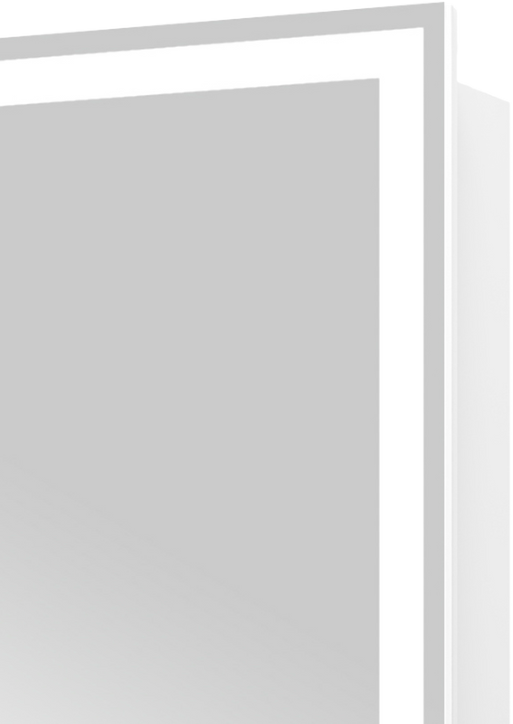 Зеркало-шкаф CONTINENT Aperio R 80х80 с подсветкой