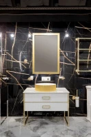Зеркало Armadi Art Vallessi Dolce 105х70 gold