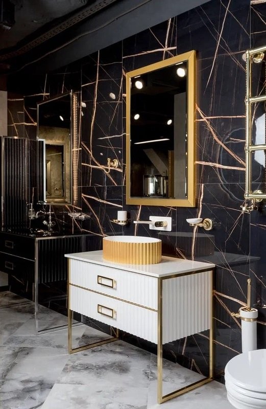 Зеркало Armadi Art Vallessi Dolce 105х70 gold