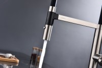 Смеситель для кухни Paulmark Leader Le214101-BS с гибким изливом, брашированная сталь