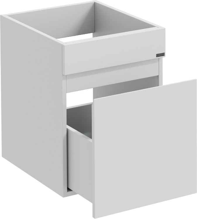 Тумба с раковиной СаНта Марс 38, R 1 ящик, подвесная, для стиральной машины