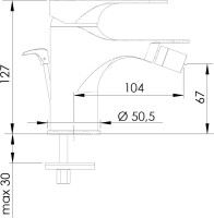 Смеситель для биде Remer Class Line L20