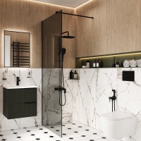 Тумба с раковиной STWORKI Хаммель 55 грин софт