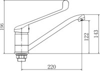 Смеситель для раковины Fashun A4954 хром Смеситель для раковины Fashun A4954 хром