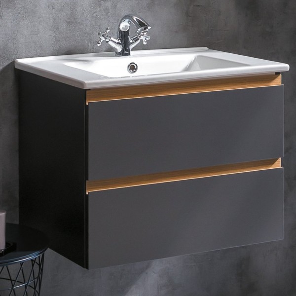 Тумба под раковину Armadi Art Capolda 65 антрацит