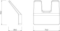 Крючок Lemark Smooth line 9716006 графит