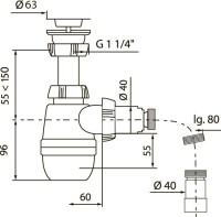 Мебель для ванной комнаты STWORKI Lotus 42 anthracite matt