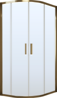 Душевой уголок Vegas Glass ZS-F Tur Novo 120*100 05 10 профиль бронза, стекло сатин