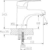 Смеситель для раковины Haiba HB04 HB1004