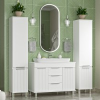 Мебель для ванной комнаты Brevita Enfida 100 напольная, белая