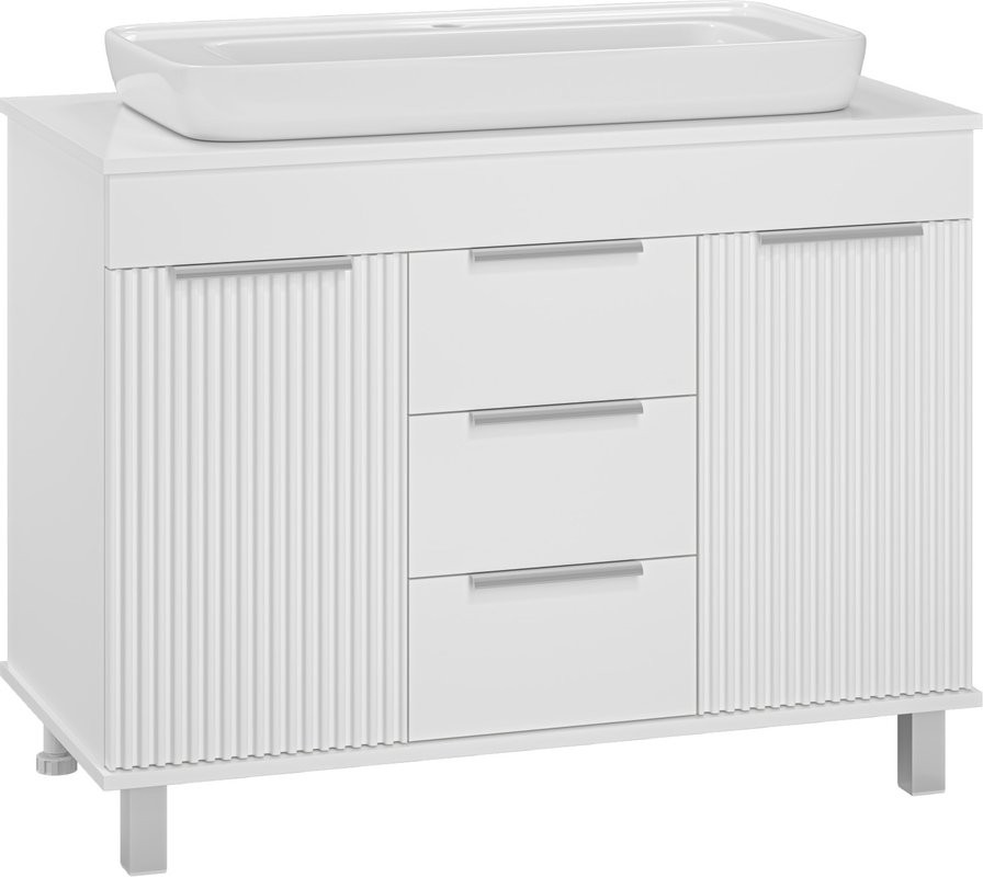 Мебель для ванной комнаты Brevita Enfida 100 напольная, белая