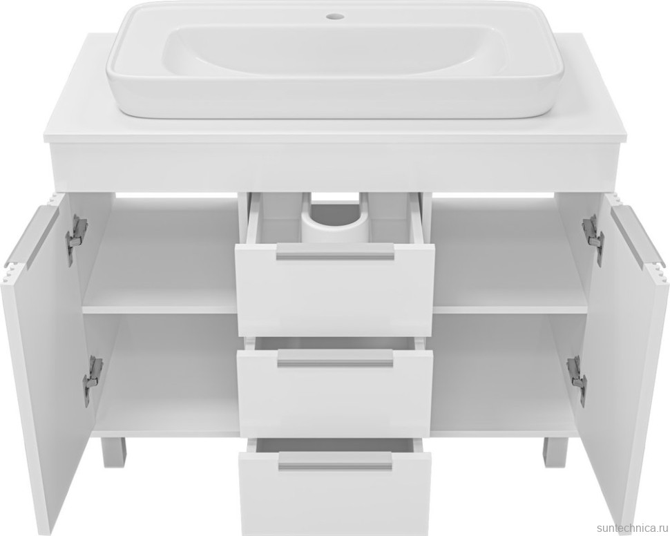 Мебель для ванной комнаты Brevita Enfida 100 напольная, белая