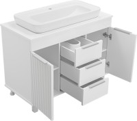 Мебель для ванной комнаты Brevita Enfida 100 напольная, белая