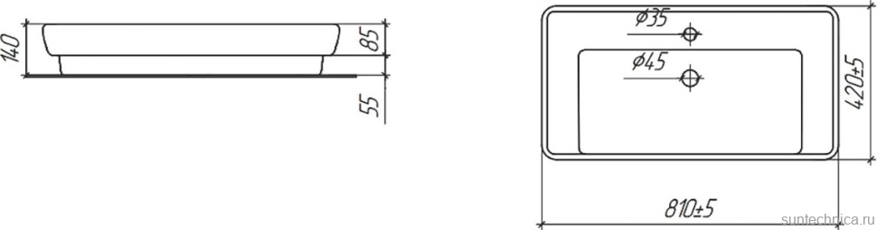 Мебель для ванной комнаты Brevita Enfida 100 напольная, белая