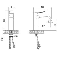 Смеситель для раковины Azario ABILITY без донного клапана, хром (AZ-VQR168331С) Смеситель для раковины Azario ABILITY без донного клапана, хром (AZ-VQR168331С)