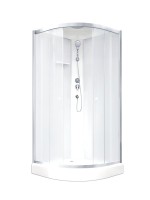 Душевая кабина Parly BETT831 80х80, с низким поддоном, профиль матовый хром, стекло матовое