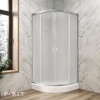 Душевая кабина Parly BETT831 80х80, с низким поддоном, профиль матовый хром, стекло матовое