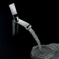 Смеситель для раковины Bossini Apice с донным клапаном, черный матовый (E89603.073)