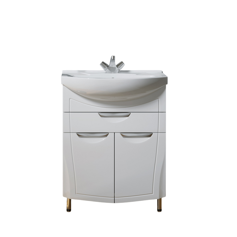 Тумба под раковину без столешницы Alavann Monaco 65 напольная, белая