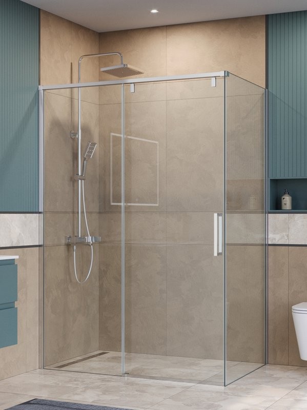 Душевой уголок BelBagno Soft Close-1 AH-1-130/90-C-Cr профиль хром