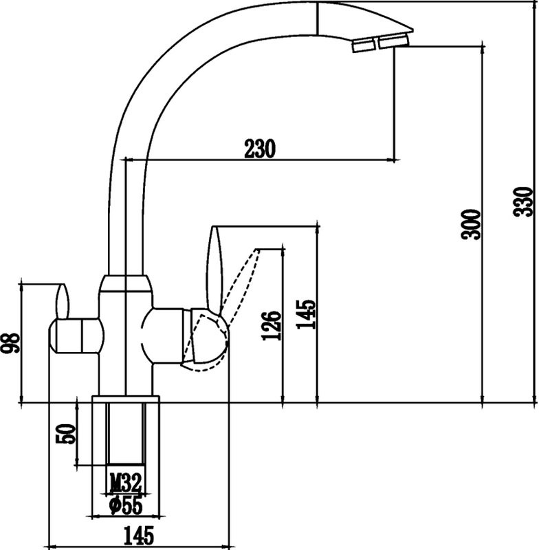 Смеситель для кухни Savol S-L1699L