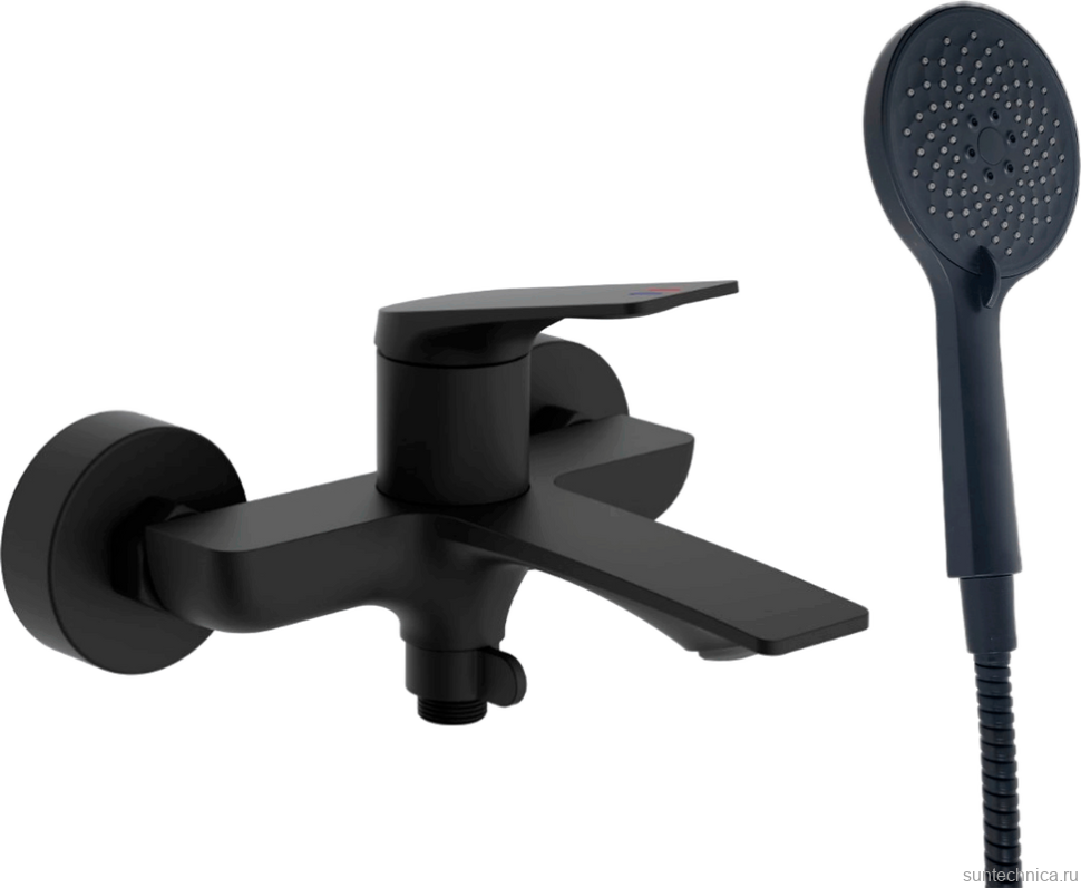 Смеситель для ванны с душем Haiba HB60816-7 черный