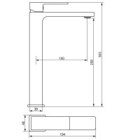 Смеситель для раковины Damixa Gala 530250600 золото