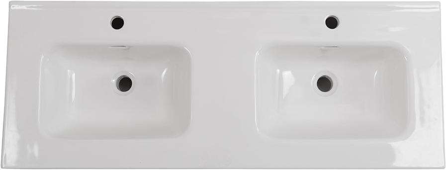 Тумба с раковиной BelBagno Kraft 120 для двоих, 2 ящика, cemento grigio