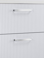 Тумба с раковиной BelBagno Due 60 ручки хром полированный, bianco lucido