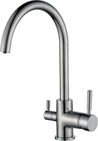 Смеситель для кухни Emar Steel ЕС - 3007 сатин