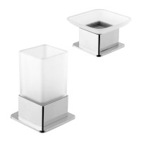 Набор Стакан Bemeta Plaza 140110061 + Мыльница 140108191 Набор Стакан Bemeta Plaza 140110061 + Мыльница 140108191