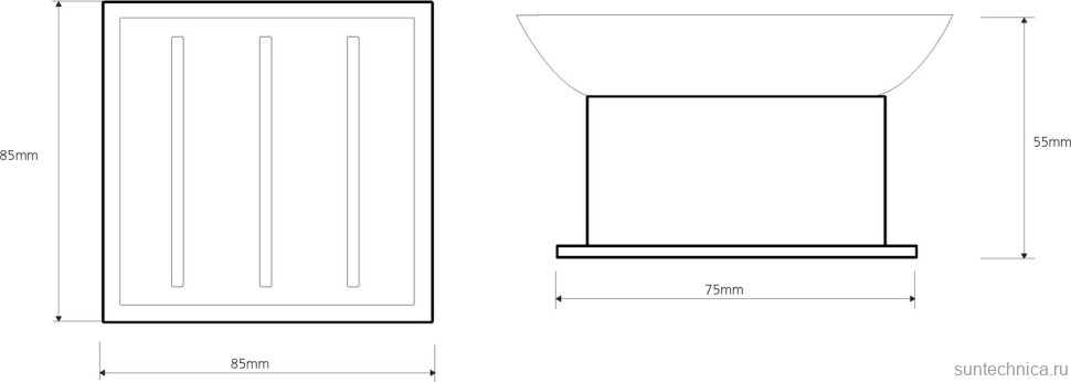 Набор Стакан Bemeta Plaza 140110061 + Мыльница 140108191