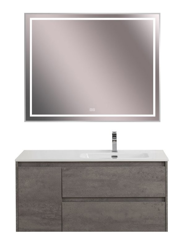 Мебель для ванной комнаты BelBagno Kraft R, 100 cemento grigio