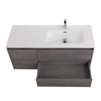 Мебель для ванной комнаты BelBagno Kraft R, 100 cemento grigio
