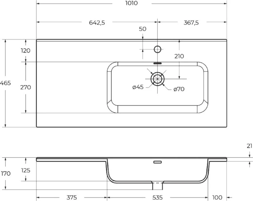 Мебель для ванной комнаты BelBagno Kraft R, 100 cemento grigio