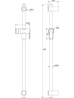 Душевая штанга IDDIS Ray RAY70C0i17 хром