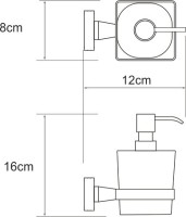 Набор Стакан Wasserkraft Dill K-3928 + Дозатор K-3999 Набор Стакан Wasserkraft Dill K-3928 + Дозатор K-3999