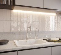 Комплект Смеситель Hansgrohe Metris M71 14834000 хром + Фартук черный